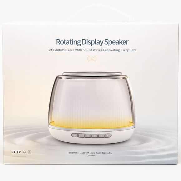 Rotating 7 Colors Bluetooth Speaker Wireless 360° RGB Lights 2600mAh Battery New - Picture 1 of 15